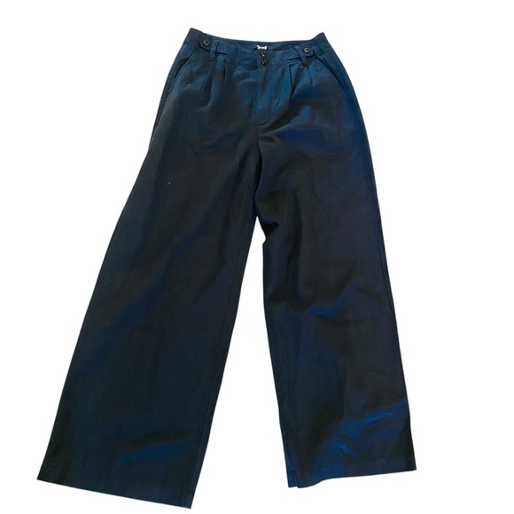 MADEWELL Black The Harlow Wide-Leg Pant Size 4 - Picture 6 of 11